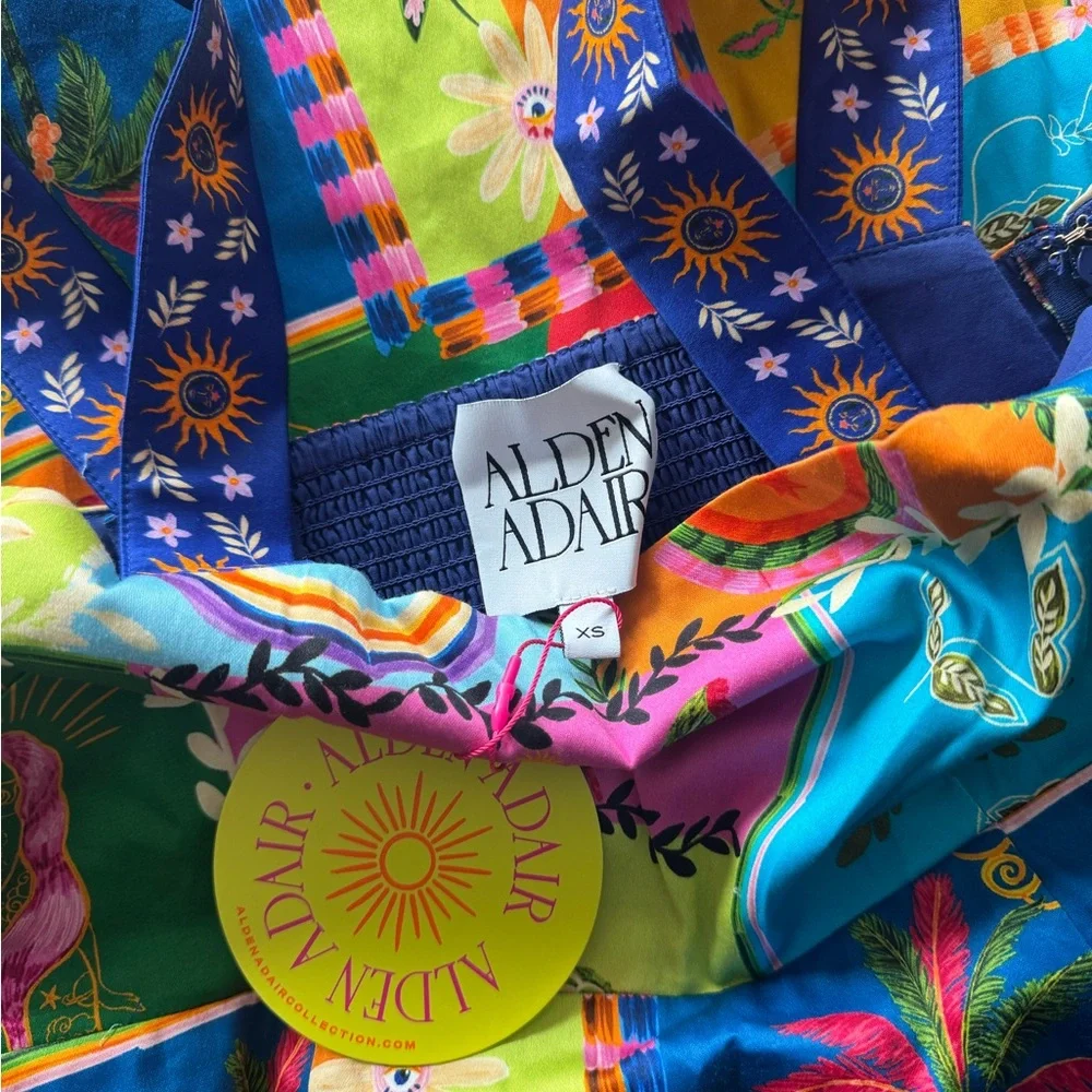 NWT Alden Adair Nirvana Maria Cotton Dress $228 Retail - Picture 4 of 4